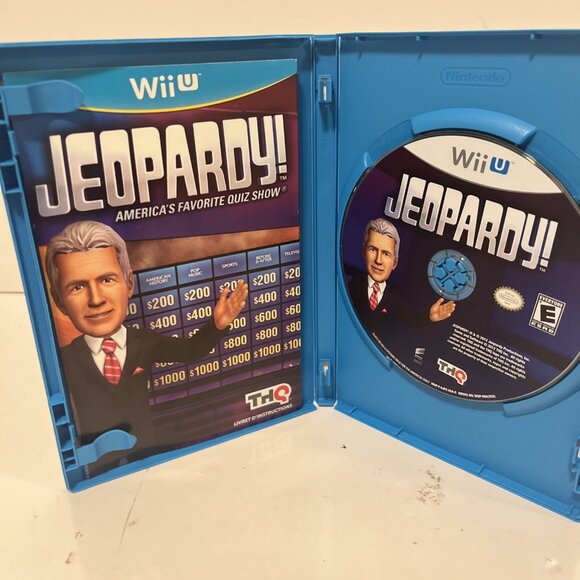 Jeopardy! (Nintendo Wii U, 2012) THQ CIB Complete w Manual - Picture 3 of 3